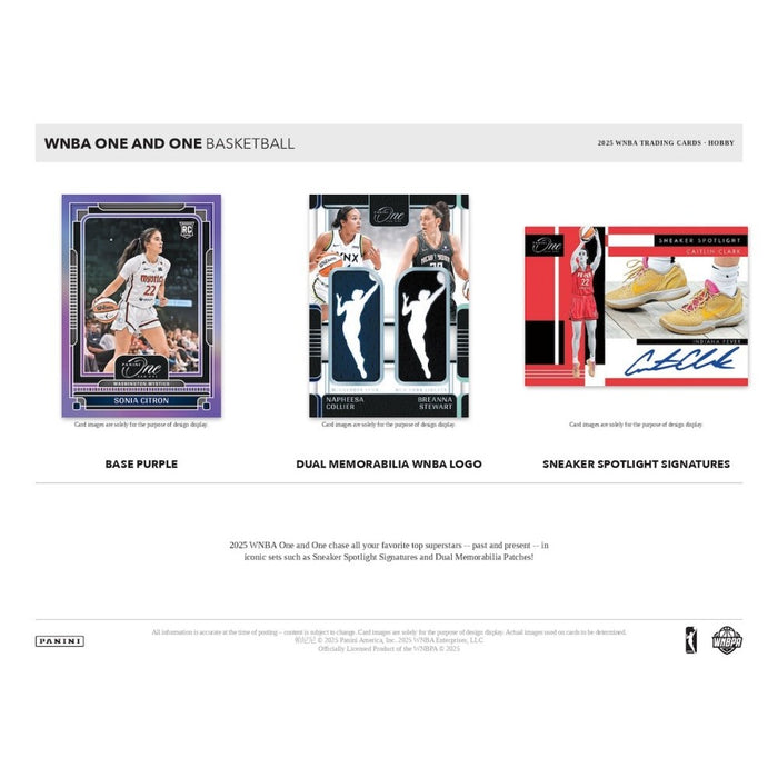 2025 Panini One & One WNBA Basketball Hobby Box (Pre-order: March 17)
