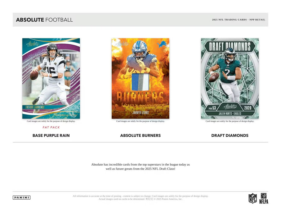 2025 Panini Absolute Football 24-Pack Retail Box