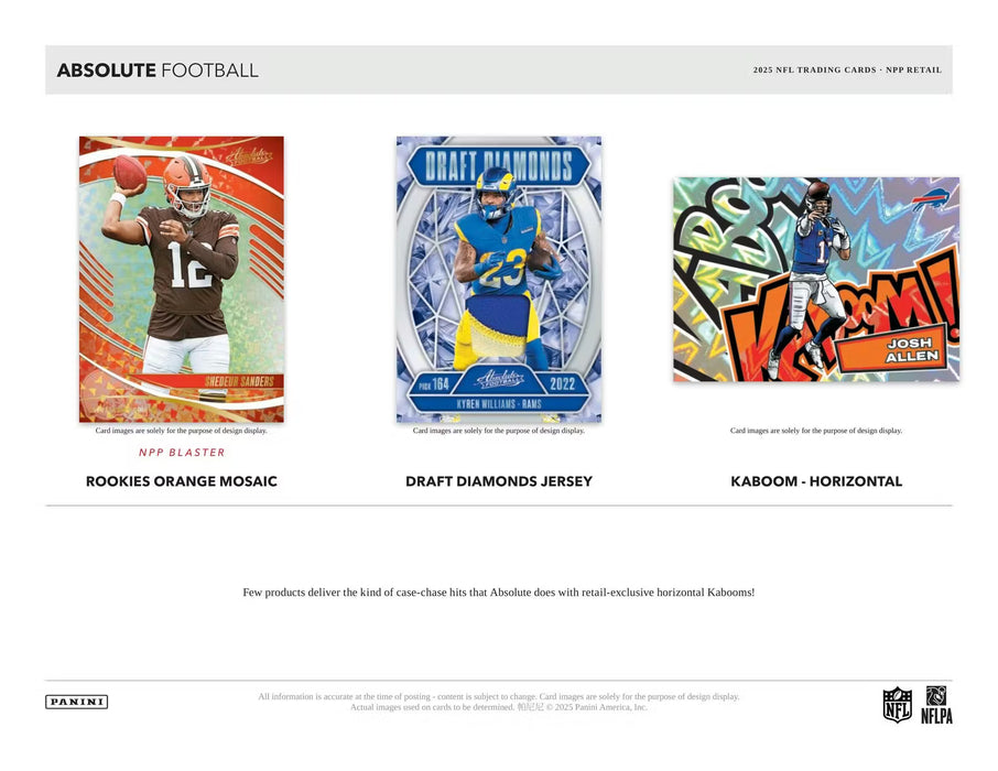 2025 Panini Absolute Football 24-Pack Retail Box