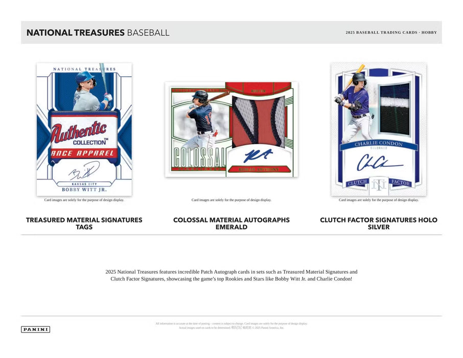 2025 Panini National Treasures Baseball Hobby Box