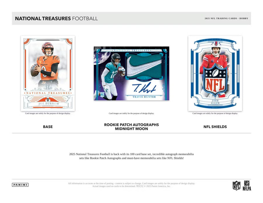 2025 Panini National Treasures Football Hobby Box (Pre-order: February 19)