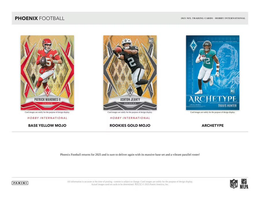 2025 Panini Phoenix Football Hobby International Mega Box