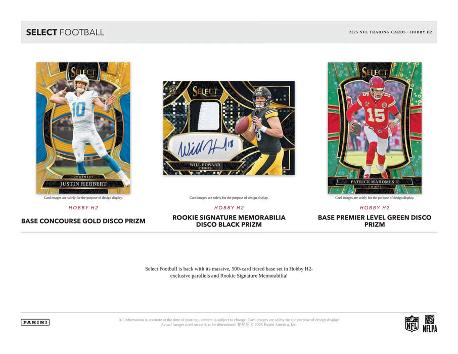 2025 Panini Select Football H2 Box