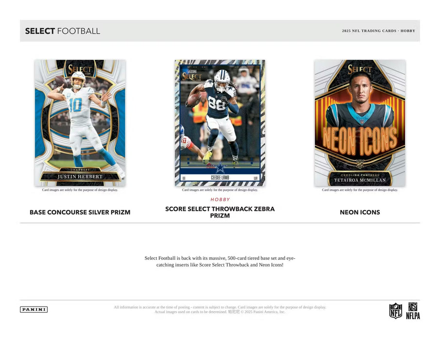 2025 Panini Select Football Hobby Box (Pre-Order: TBA Release)