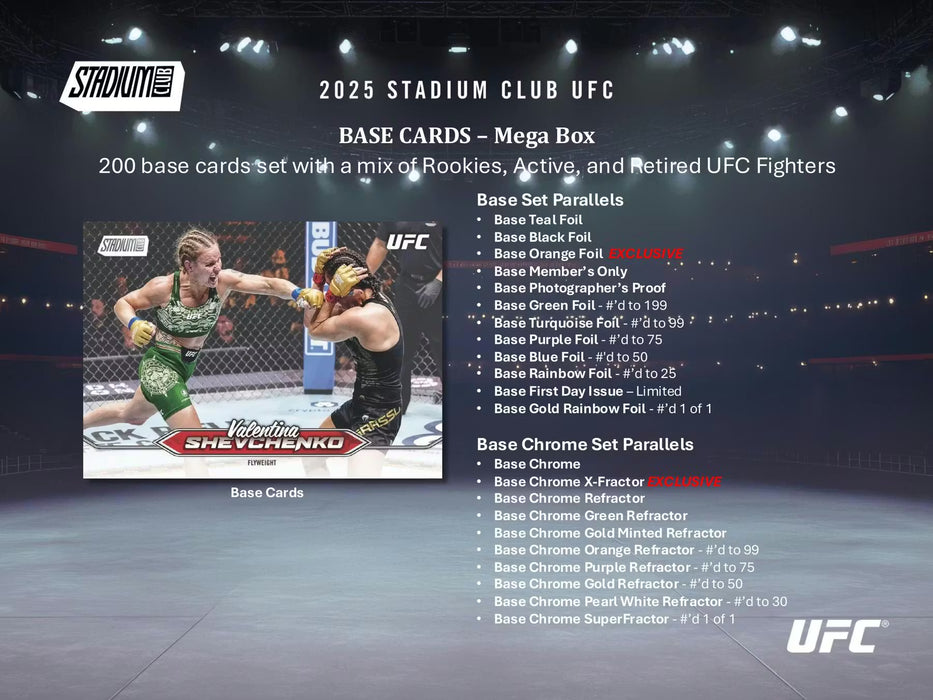 2025 Topps UFC Stadium Club Mega Box