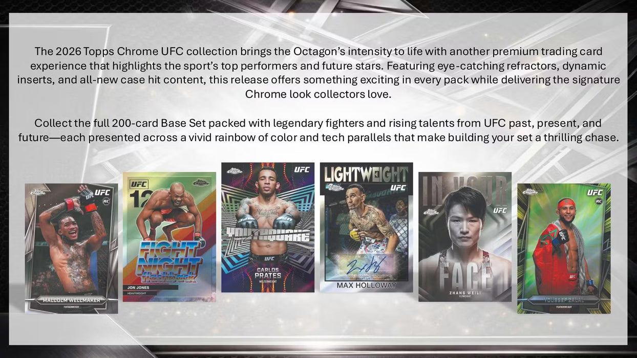 2026 Topps Chrome UFC Hobby Box