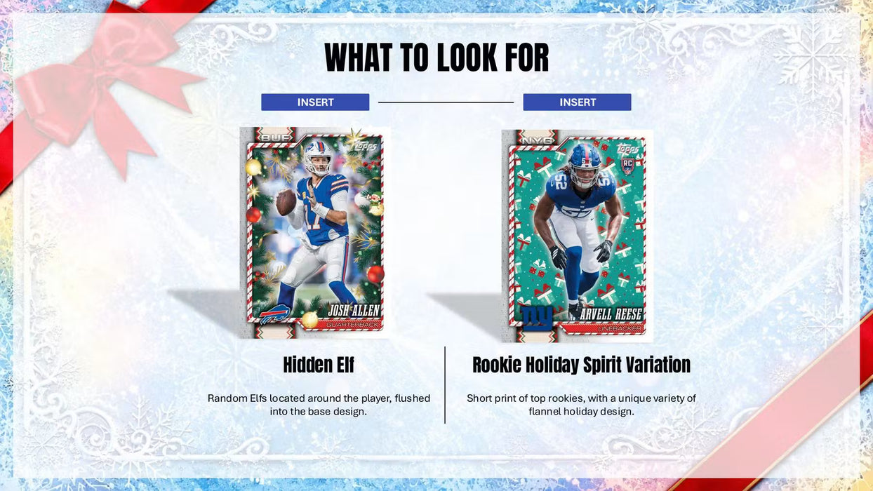 2026 Topps Holiday Football Mega Box