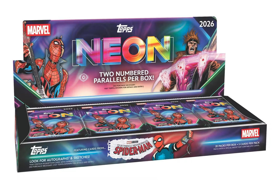 2026 Topps Marvel Neon Hobby Box (Pre Order: October 14th)