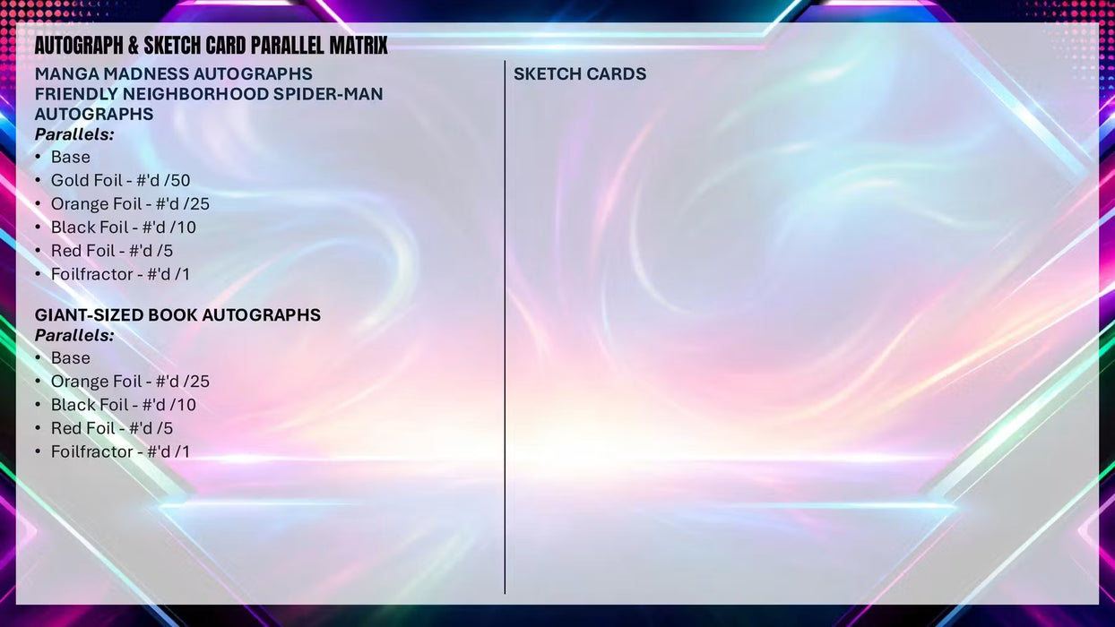 2026 Topps Marvel Neon Mega Box (Pre Order: October 14th)