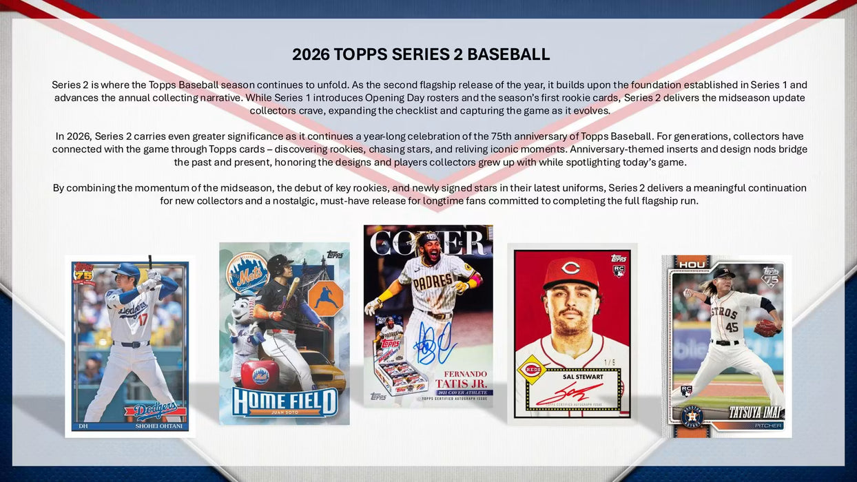 2026 Topps Series 2 Baseball Hobby Jumbo Box (Pre-Order: June 10)