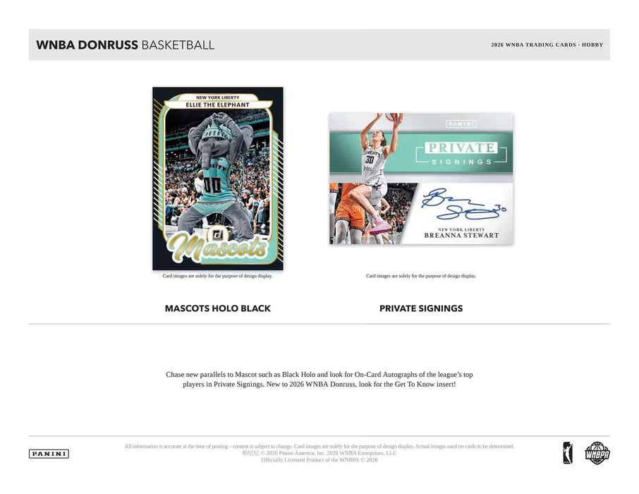 2026 Panini Donruss WNBA Hobby Box