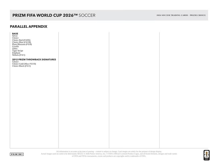 2026 Prizm World Cup Soccer Choice Box