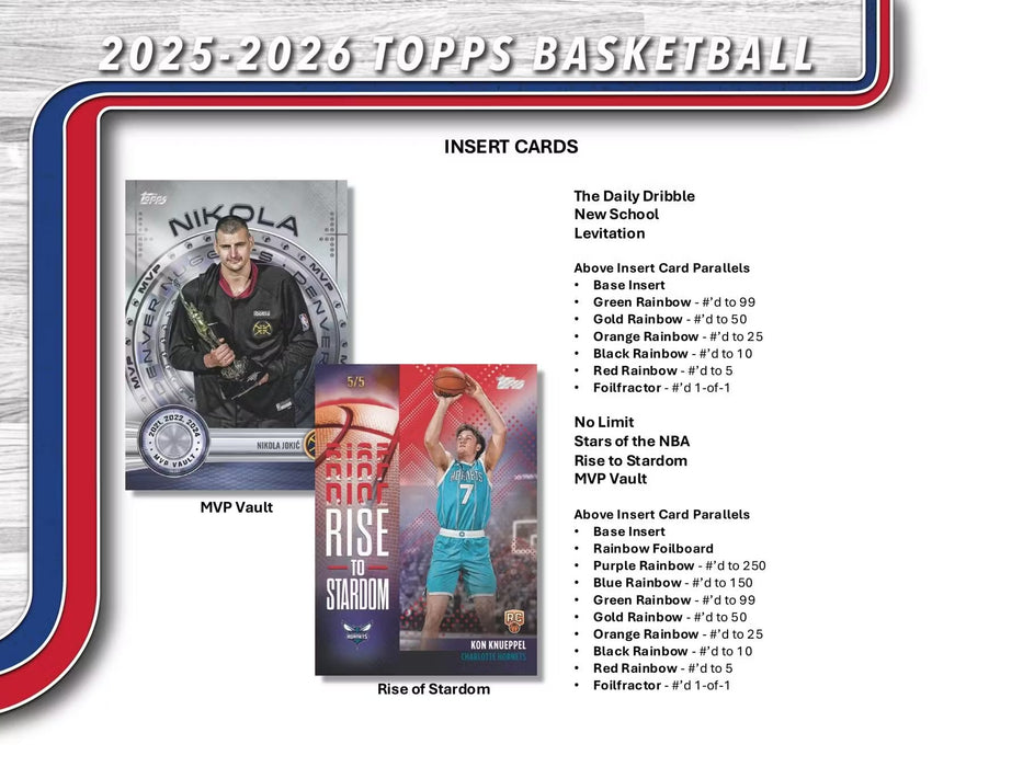 2025-26 Topps NBA Basketball Value Box (Fanatics Exclusive)