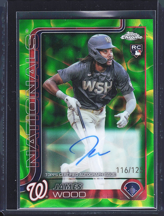 2025 Topps Chrome Update #RA-JWO James Wood Rookie Lava Lamp Autograph