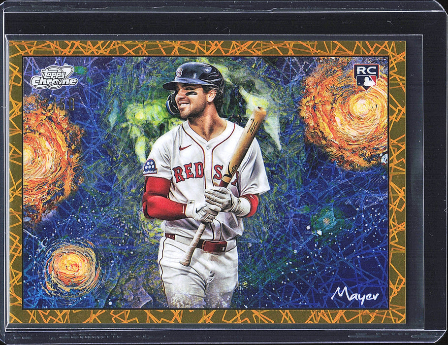 2025 Topps Chrome Cosmic #STN-2 Marcelo Mayer Stars in the Night Gold Interstellar Refractor #/50