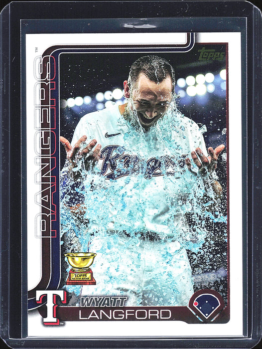 2025 Topps #455 Wyatt Langford Golden Mirror