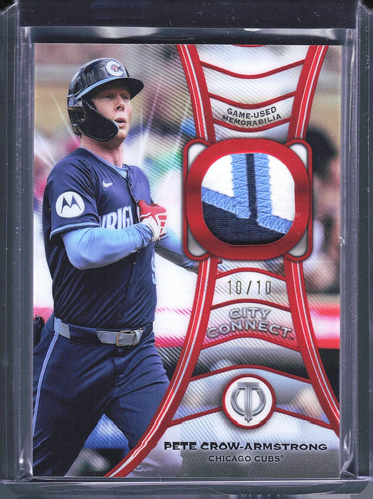 2025 Topps Tribute #TT-PC Pete Crow-Armstrong Tributaries Red #/10