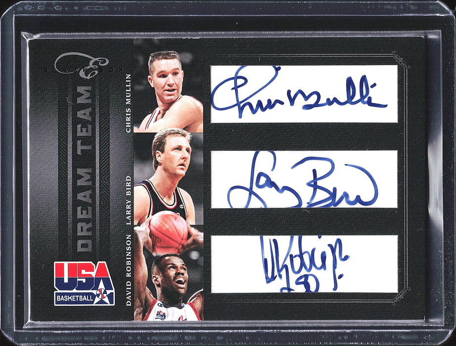 2010-11 Panini Elite Black Box #2 Mullin / Bird / Robinson Dream Team /10