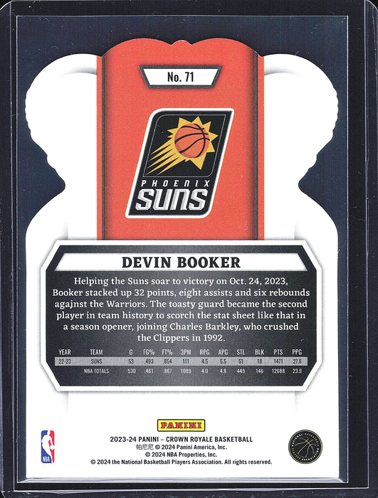 2023-24 Panini Crown Royale #71 Devin Booker Royalty