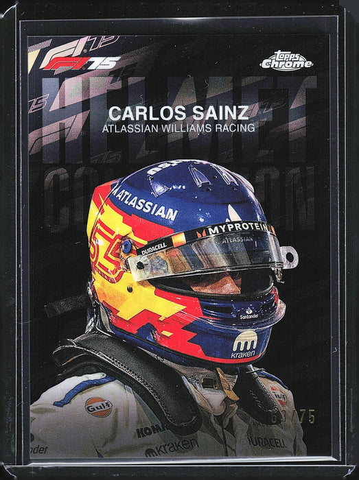 2025 Topps Chrome Formula 1 #HC-7 Carlos Sainz Helmet Collection