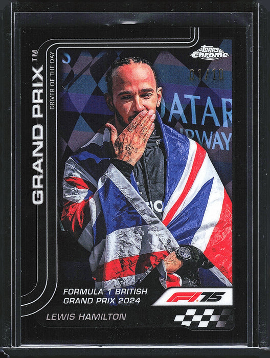 2025 Topps Chrome Formula 1 #133 Lewis Hamilton Black Refractor #/10