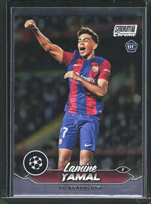 2023-24 Stadium Club Chrome UEFA Champions League #27 Lamine Yamal