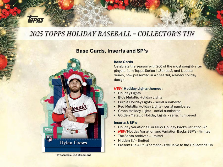 2025 Topps Holiday Baseball Tin