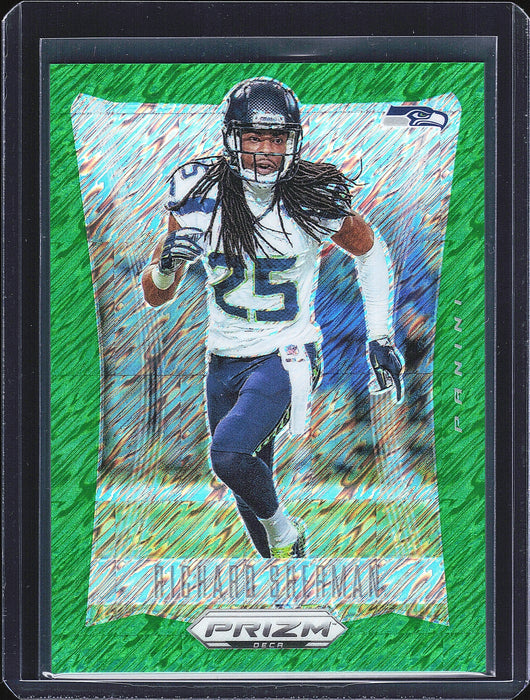 2024 Panini Prizm Deca #263 Richard Sherman FOTL Greem Shimmer /12