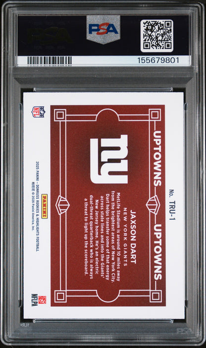 2025 Donruss Rookies & Highlights The Rookies Uptowns #1 Jaxson Dart PSA 10
