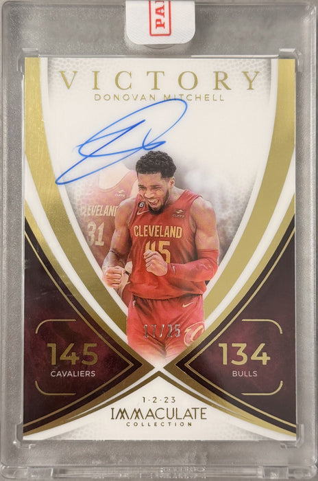 2024-25 Panini Immaculate Collection VS-DON Donovan Mitchell Victory Signatures /25