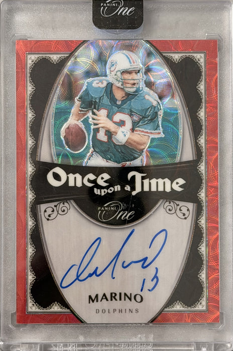 2023 Panini One Football NFL Once Upon a Time Dan Marino #326 Red /25