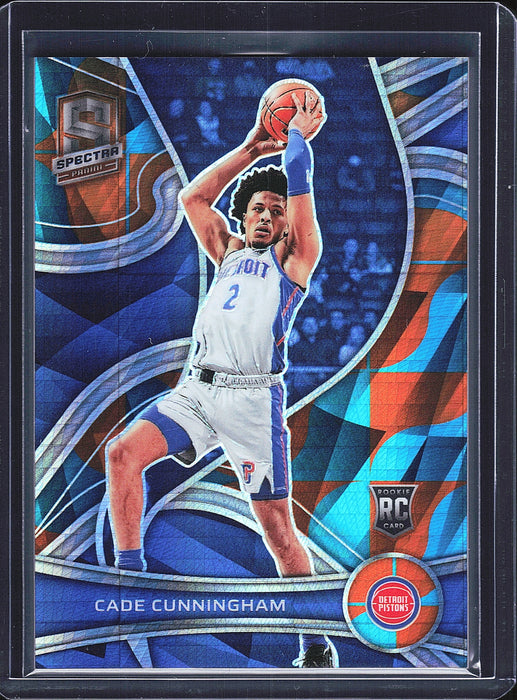 2021-22 Panini Spectra #102 Cade Cunningham Asia Blue and Orange #/49