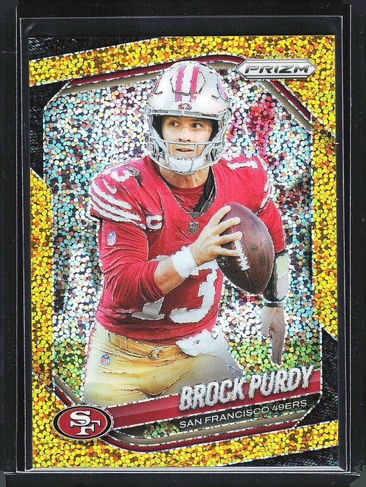 2025 Panini Prizm 255 Brock Purdy Gold Sparkle 12/24