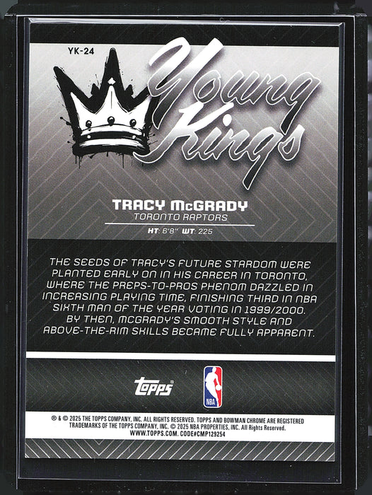 2025-26 Bowman YK-24 Tracy McGrady Young Kings Red Geometric 5/5