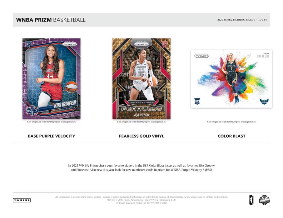 2025 Panini Prizm WNBA Basketball Hobby Box (Pre-Order: December 5)