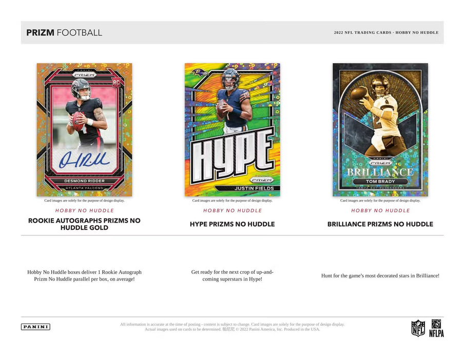 2022 Panini Prizm No Huddle Football Box