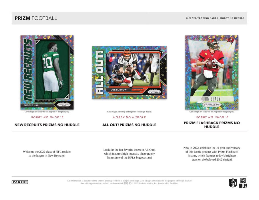 2022 Panini Prizm No Huddle Football Box