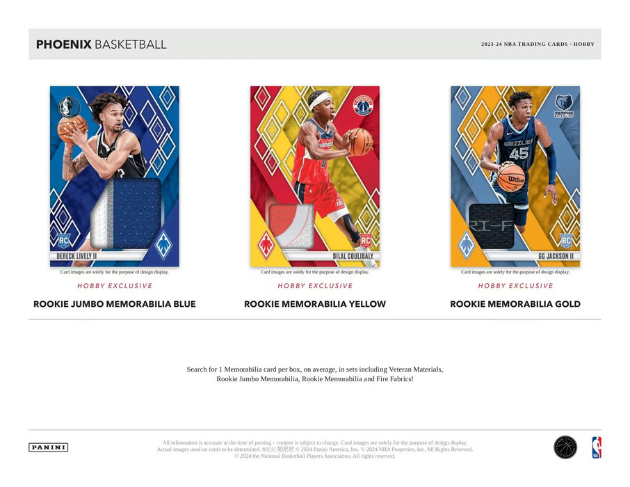 2023-24 Panini Phoenix Basketball 1st Off The Line FOTL Hobby Box