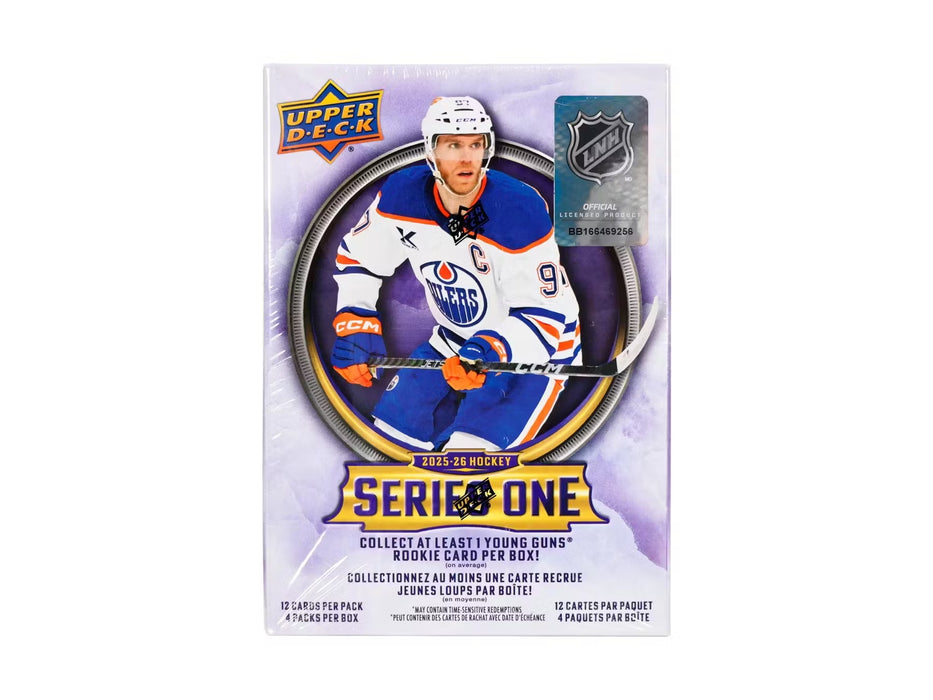 2025-26 Upper Deck Series 1 Hockey 4-Pack Blaster Box