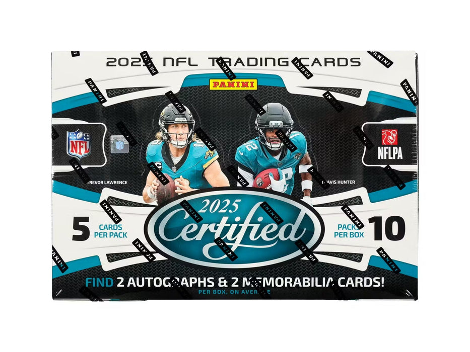 2025 Panini Certified NFL Football Hobby Box
