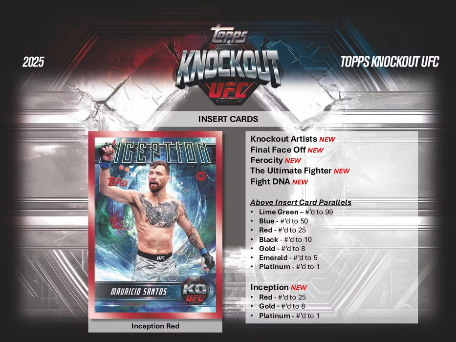 2025 Topps Knockout UFC Hobby Box