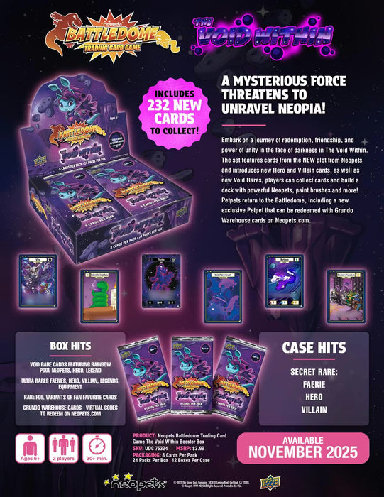 2025 Upper Deck Neopets Battledome TCG : The Void Within Booster Box