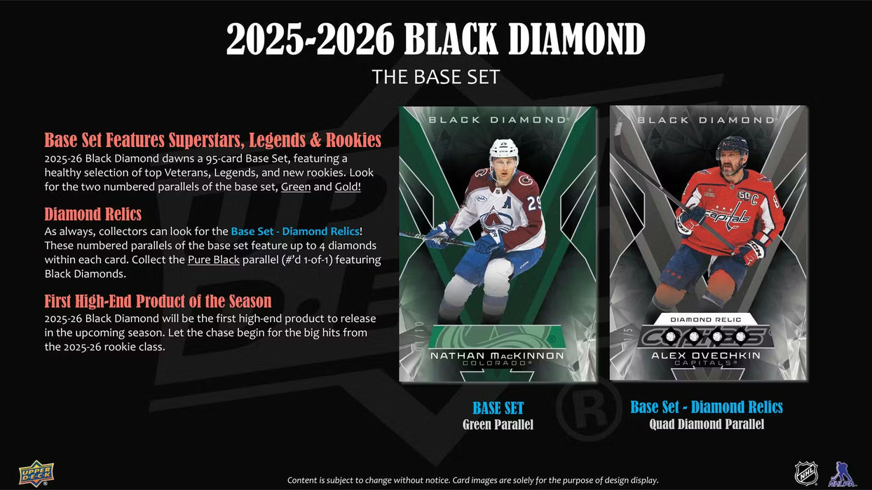 2025-26 Upper Deck Black Diamond Hockey Hobby Box