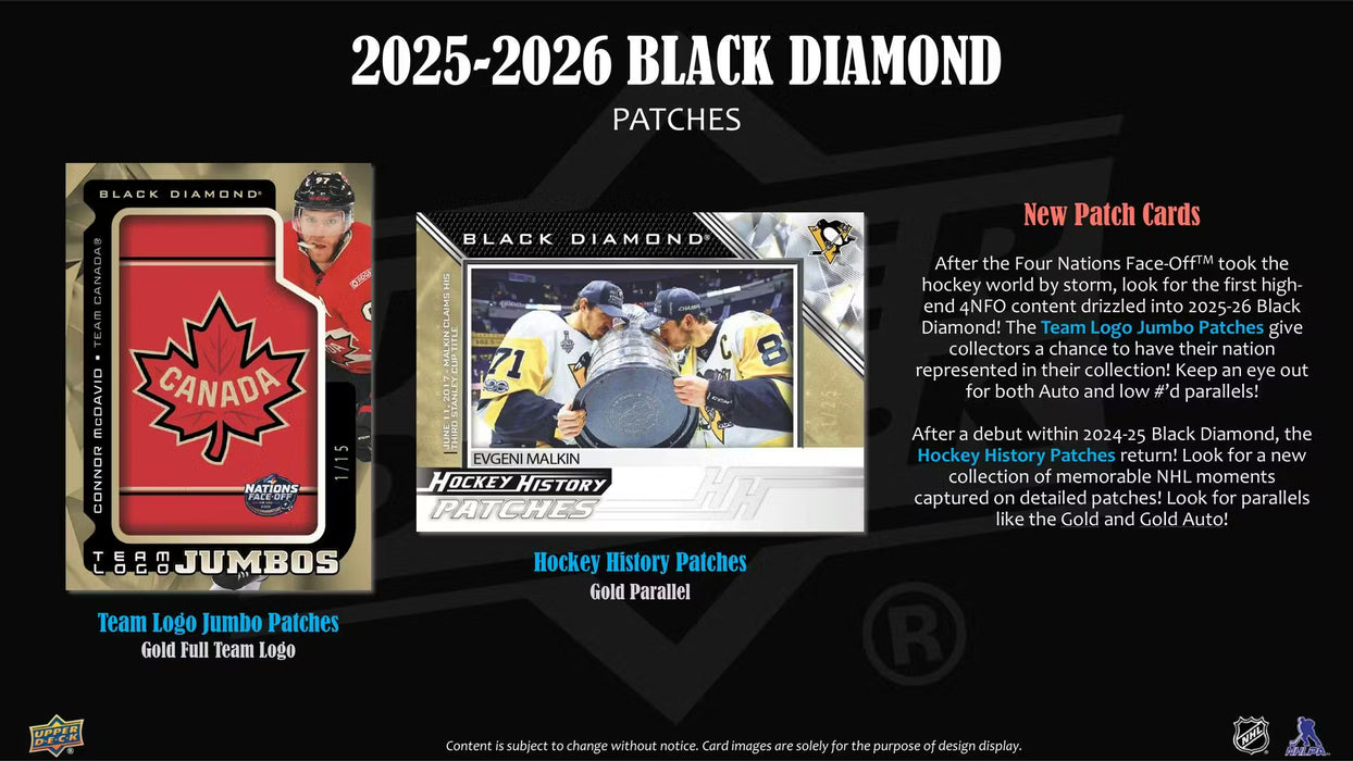 2025-26 Upper Deck Black Diamond Hockey Hobby Box