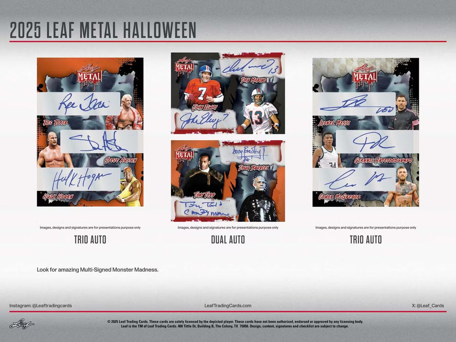 2025 Leaf Metal Halloween Hobby Box