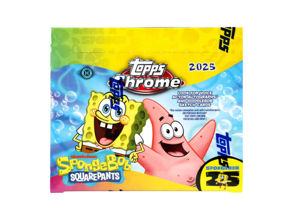2025 Topps Chrome Spongebob 25th Anniversary Hobby Box