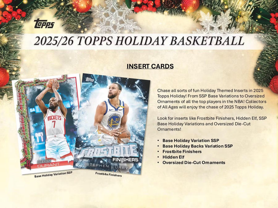 2025-26 Topps Holiday Basketball Mega Box