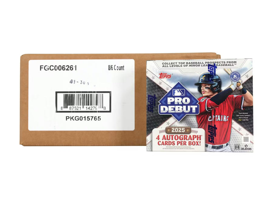 2025 Topps Pro Debut Baseball Hobby Box Sealed Case (8 Boxes)