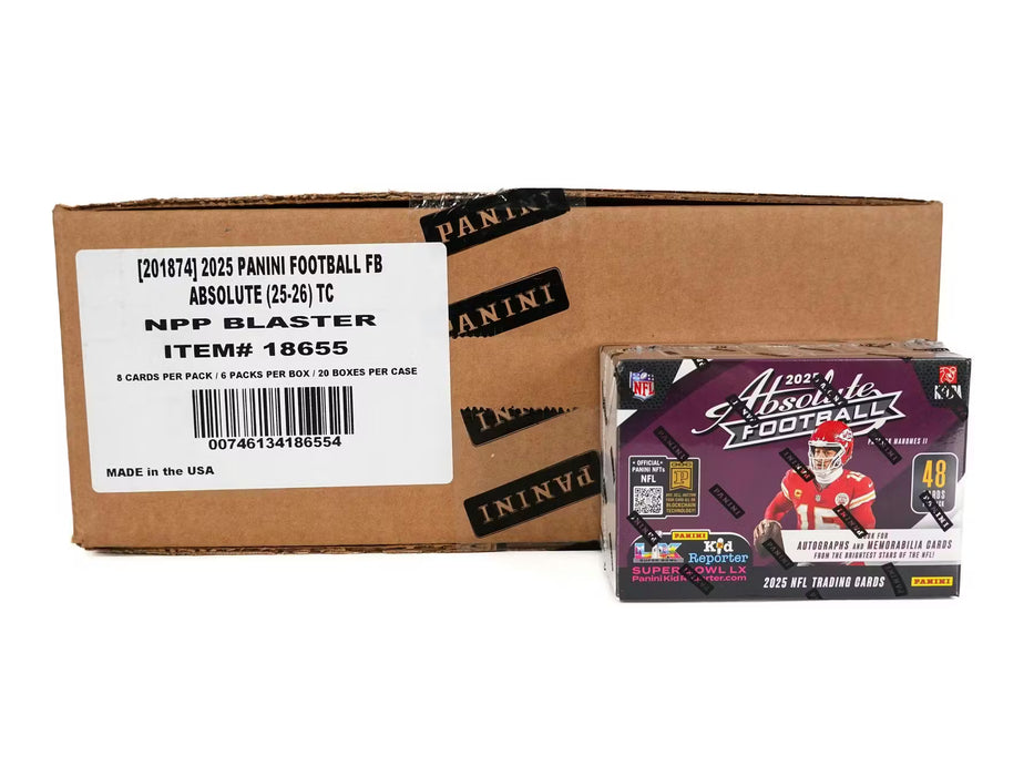 2025 Panini Absolute Football Blaster Box Sealed Case (20 Boxes)