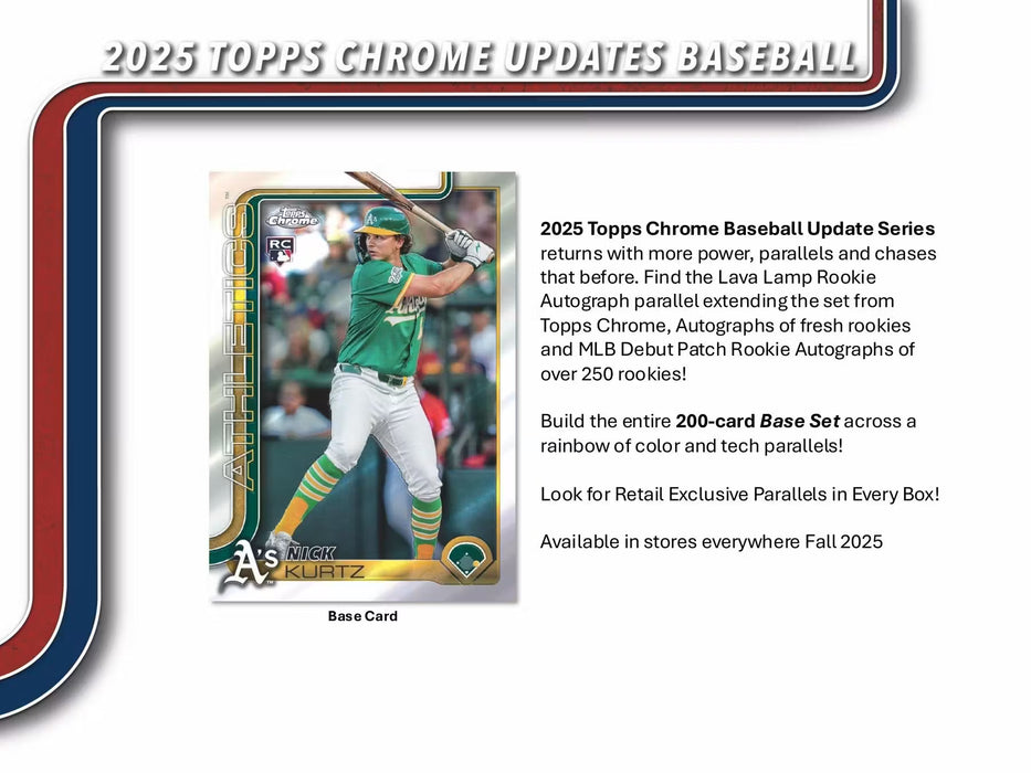 2025 Topps Chrome Update Baseball Blaster Value Box